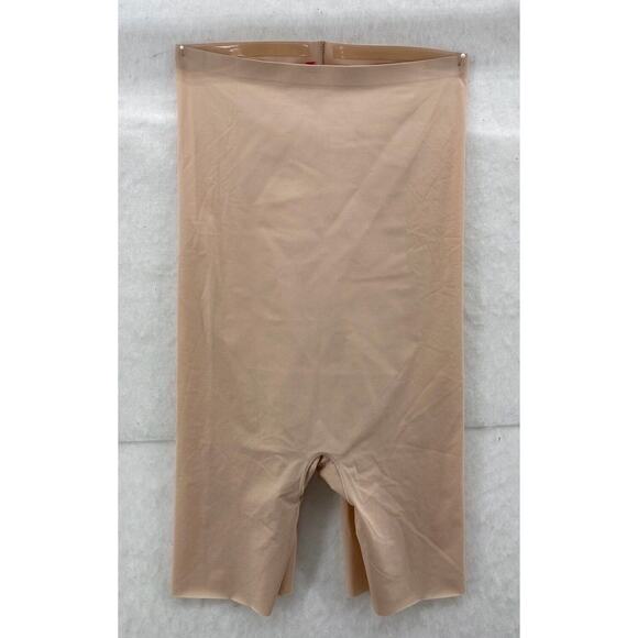 SPANX Shapewear M MED Thinstincts High-Waisted Midthigh Short Soft Nude New $72